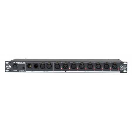Image nº3 du produit D4 Branch RM ADJ - Splitter DMX 1 entrée vers 4 sorties XLR 3 et 5 broches