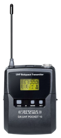 Image secondaire du produit DA UHF Pocket 10 Definitive audio - Body pocket + serre tête pour UHF série DA