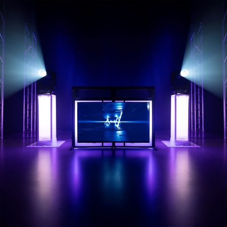 Image nº11 du produit DB6 Pro Vonyx Cabine DJ Pliable – Écran Pupitre Professionnel avec Support TV 65