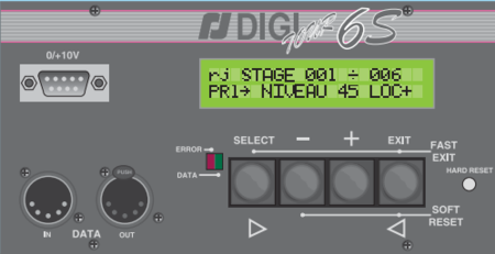 Image secondaire du produit Bloc de puissance Robert Juliat Digitour 6s 6 doubles fiches NF avec Harting et charge pour fluo