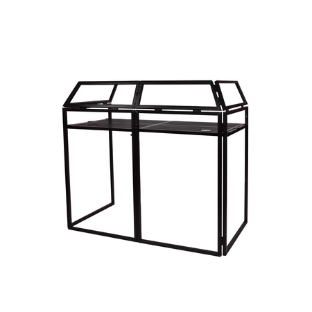 Image principale du produit DJ BOOTH 500 Yourban DJ - Stand DJ pliable avec lycra noir et blanc et housse