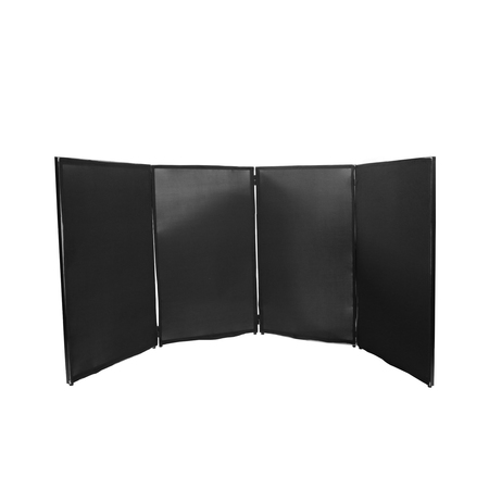 Image nº7 du produit DJ PANEL 120 BL Yourban DJ - Devant de scène 4 panneaux acier noir avec lycras noir et blanc + housse