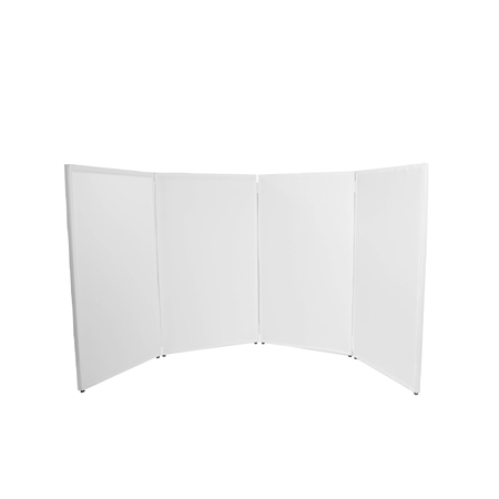 Image nº3 du produit DJ PANEL 120 WH Yourban DJ - Devant de scène 4 panneaux acier blanc avec lycras noir et blanc + housse