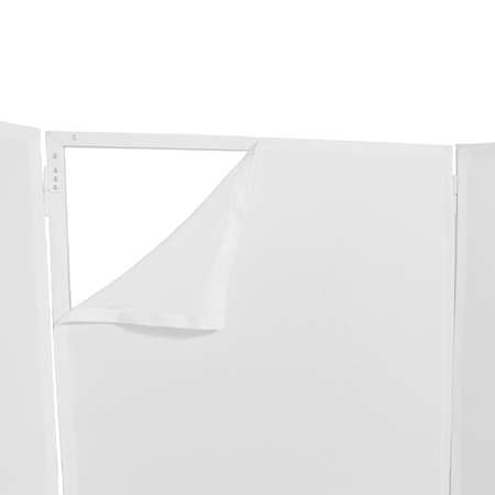 Image nº5 du produit DJ PANEL 120 WH Yourban DJ - Devant de scène 4 panneaux acier blanc avec lycras noir et blanc + housse