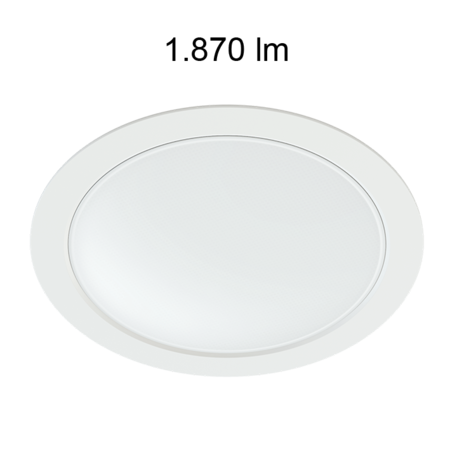 Image principale du produit Downlight Beneito Faure led blanc air blanco 230V 22W 100° 830 1760 lumens
