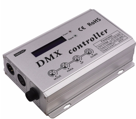 Image principale du produit Contrôleur DMX pour ruban de led 230V 3 canaux 2 ampères