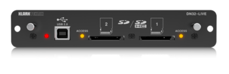 Image secondaire du produit Carte Klark teknik DN32 live 32in 32out USB2 pour midas behringer