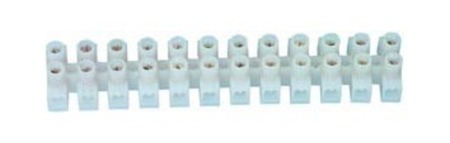 Image principale du produit barrette de 12 connections type domino 2,5 à 4mm² blanc