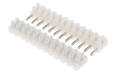 Image principale du produit barrette de 12 connections type domino embrochable 2,5 à 4mm² blanc