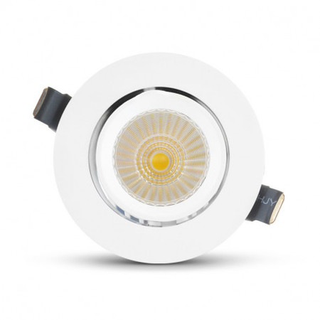 Image secondaire du produit Downlight rond encastrable perçage 135mm led orientable COB 30W blanc 4000K