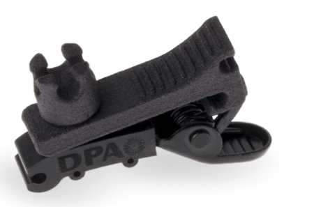 Image principale du produit DPA SCM0013-B pince 4 positions pour micro cravate DPA 4060 ou 4061 noir