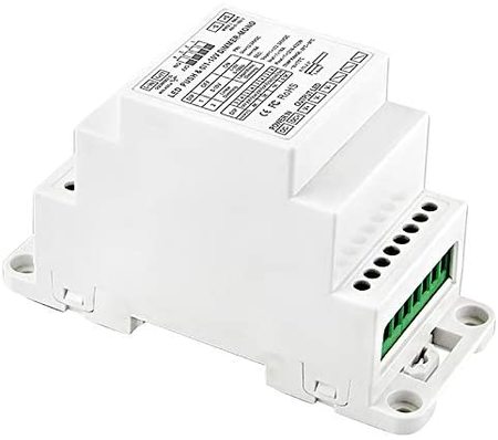 Image principale du produit Driver led graduable par poussoir ou 0-10V 12V à 24V pour rail din