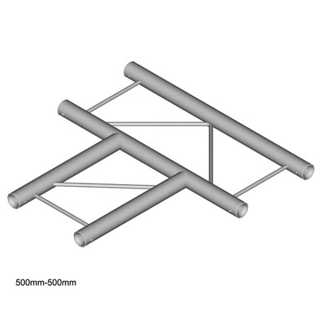 Image principale du produit Structure alu angle à 3 départs duratruss échelle DT22-T35H-T