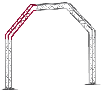 Image secondaire du produit Elément de structure DT23 avec Double angle à 45° 1m X 1m pointe intérieure