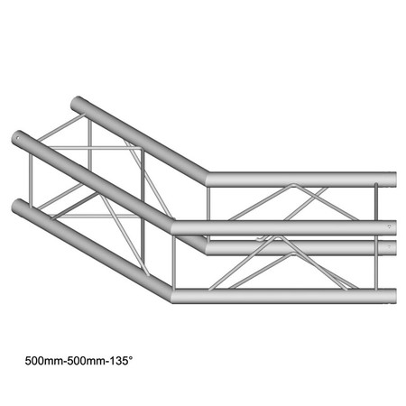 Image principale du produit Angle à 135° structure carrée Duratruss DT 24-C23-L135 avec kit de jonction