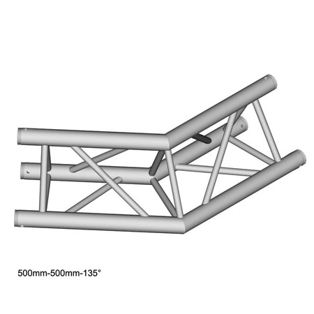 Image principale du produit Angle de structure Triangle alu duratruss DT-33-C23-L135 angle 135° avec kit de jonction