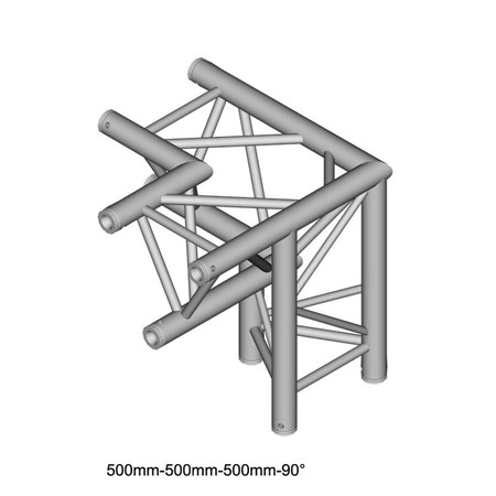 Image principale du produit Structure Triangle alu duratruss DT-33 angle 3 départs de 90° gauche avec manchon