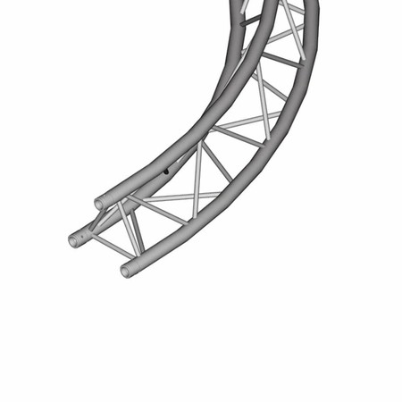 Image principale du produit Elément de cercle Duratruss 2m DT 33/2-Circle Part-2m-90dgr