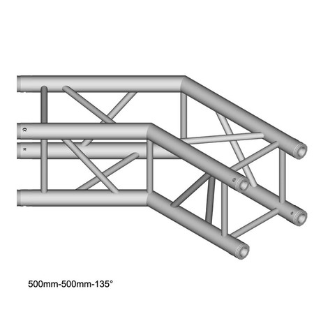 Image principale du produit Structure Carré 290mm Duratruss DT34-C23-L135 Angle 135°