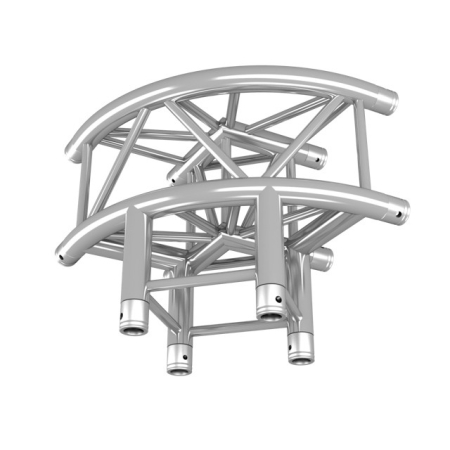Image principale du produit Structure Carré Duratruss - DT34 - 3 Angles avec 3 départ à 90°