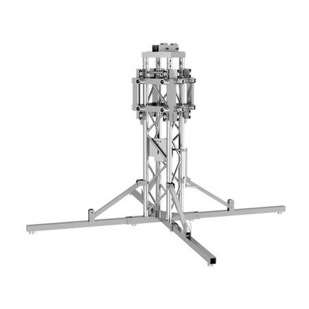 Image principale du produit Elément de tower complet Duratruss DT34 FLEX TOWER avec embase chariot et système de treuil