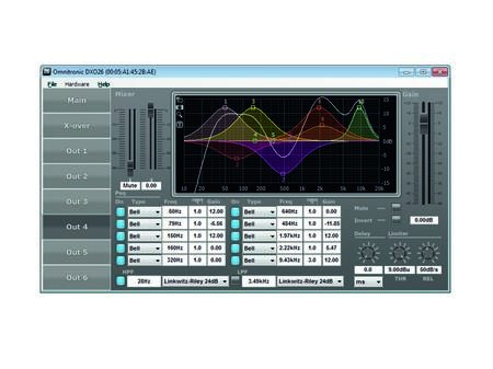 Image nº9 du produit DXO-26E Omnitronic - Processeur numérique 2 entrées vers 6 sorties