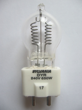 Image principale du produit LAMPE  DYR A1-233 240V 650W SYLVANIA GZ9.5