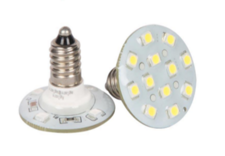 Image principale du produit Ampoule Led E10 60V 16 leds pour manège blanc froid