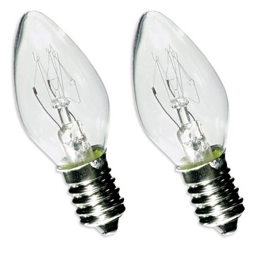 Image principale du produit Lot de 2 lampes E12 230V 10W mini flamme