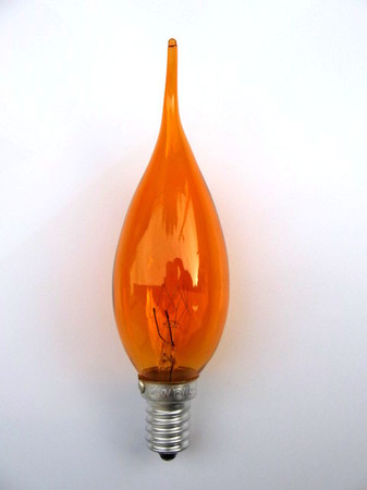 Image principale du produit Lampe E14 Flamme coup de vent orange 230V 15W