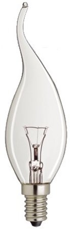 Image principale du produit Lampe E14 Flamme coup de vent claire 230V 40W code 006089