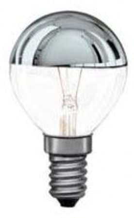 Image principale du produit Lampe E14 calotte argentée 230V 40W