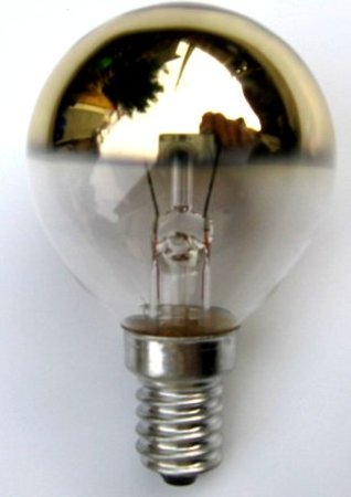 Image principale du produit Lampe E14 calotte dorée 230V 40W