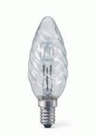 Image principale du produit Ampoule E14 flamme torsadée 230V 18W halogène éco équivalent 25W