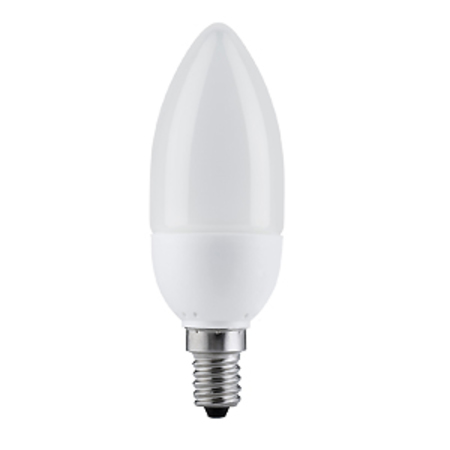 Image principale du produit Ampoule fluo GE E14 flamme 230V 7W 4000K blanc neutre
