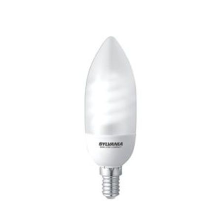 Image principale du produit Lampe éco E14 flamme 9W 840 Blanc neutre Sylvania code 0035308