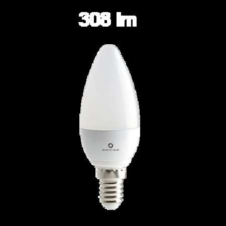 Image principale du produit Ampoule E14 LED 230V 3.5W 2700K Flamme Megaman