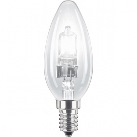 Image principale du produit Lampe E14 230V 42W flamme claire halogène équivalent 60W PHILIPS code 82058400