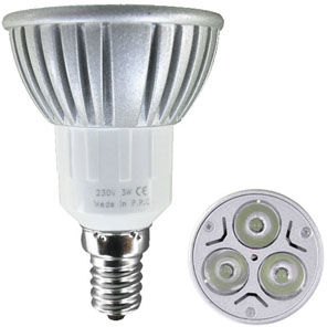 Image principale du produit Ampoule led E14 3x1W Blanc froid