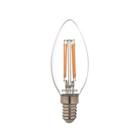 Image principale du produit Ampoule Led filament E14 flamme Sylvania 450 lumens 2700k dimmable