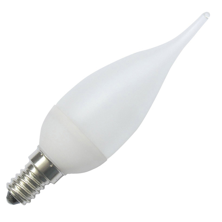 Image principale du produit Lampe E14 flamme coup de vent droit Led 4W Blanc neutre 4000K