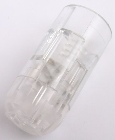 Image principale du produit Douille E14 transparente clipsable lisse sortie sur vis M10