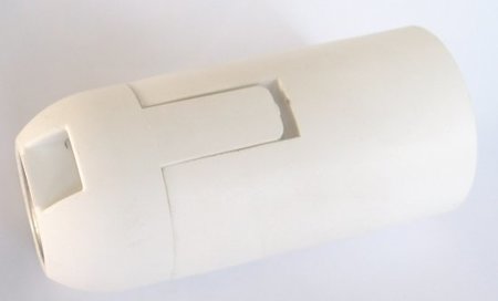 Image principale du produit Douille E14 blanche lisse clipsable avec connexions automatiques