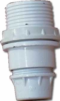 Image principale du produit Douille plastique blanche E14 mi filetée