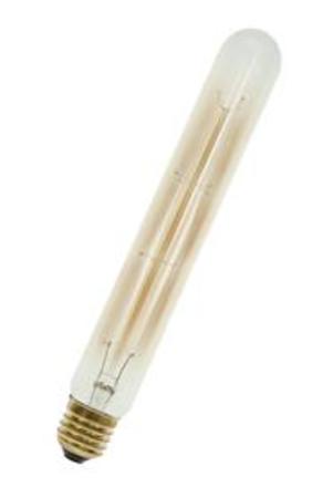 Image principale du produit Ampoule E27 230V 40W Tube 28x225mm dorée filament carbone