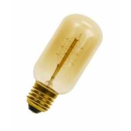 Image principale du produit Ampoule E27 230V 40W Tube 45x108mm dorée filament carbone