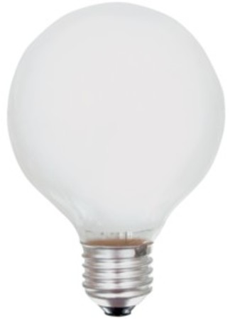 Image principale du produit Lampe globe opale 95mm E27 60W 230V