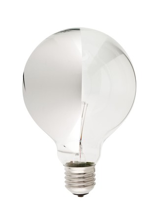 Image principale du produit Lampe E27 230V 60W avec reflecteur demi argenté