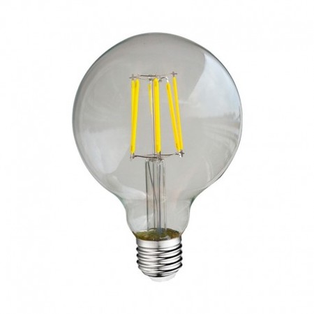 Image principale du produit Ampoule globe à filament led 95mm 8W blanc neutre 4000K