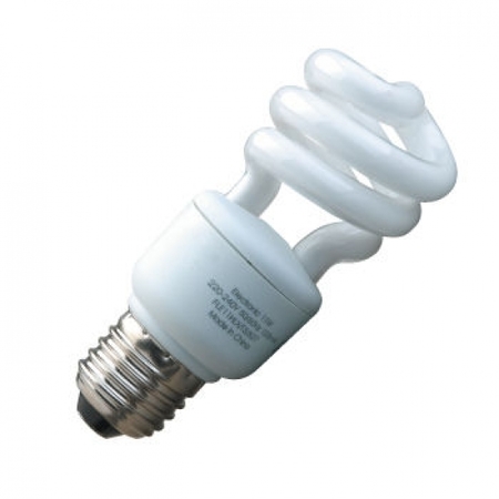 Image principale du produit Ampoule Eco E27 11W spirale Blanc chaud code 008821